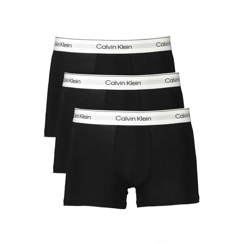 Calvin Klein Black Cotton Men Boxer Calvin Klein Black