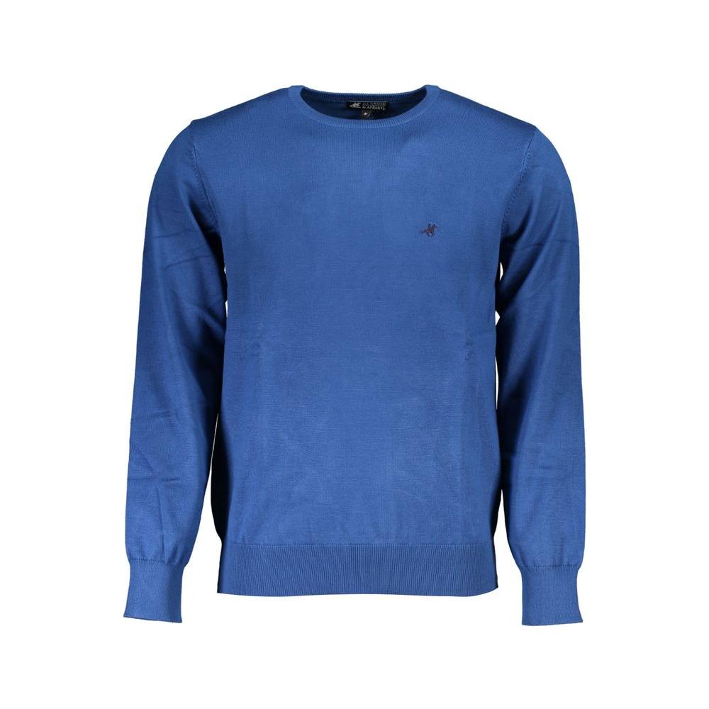 U.S. Grand Polo Blue Nylon Sweater U.S. Grand Polo Dark Slate Blue