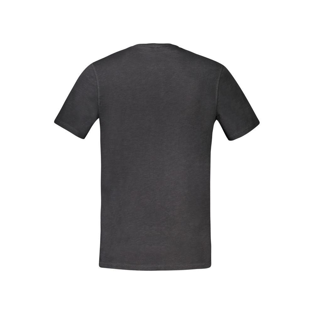 Hugo Boss Black Cotton Men T-Shirt