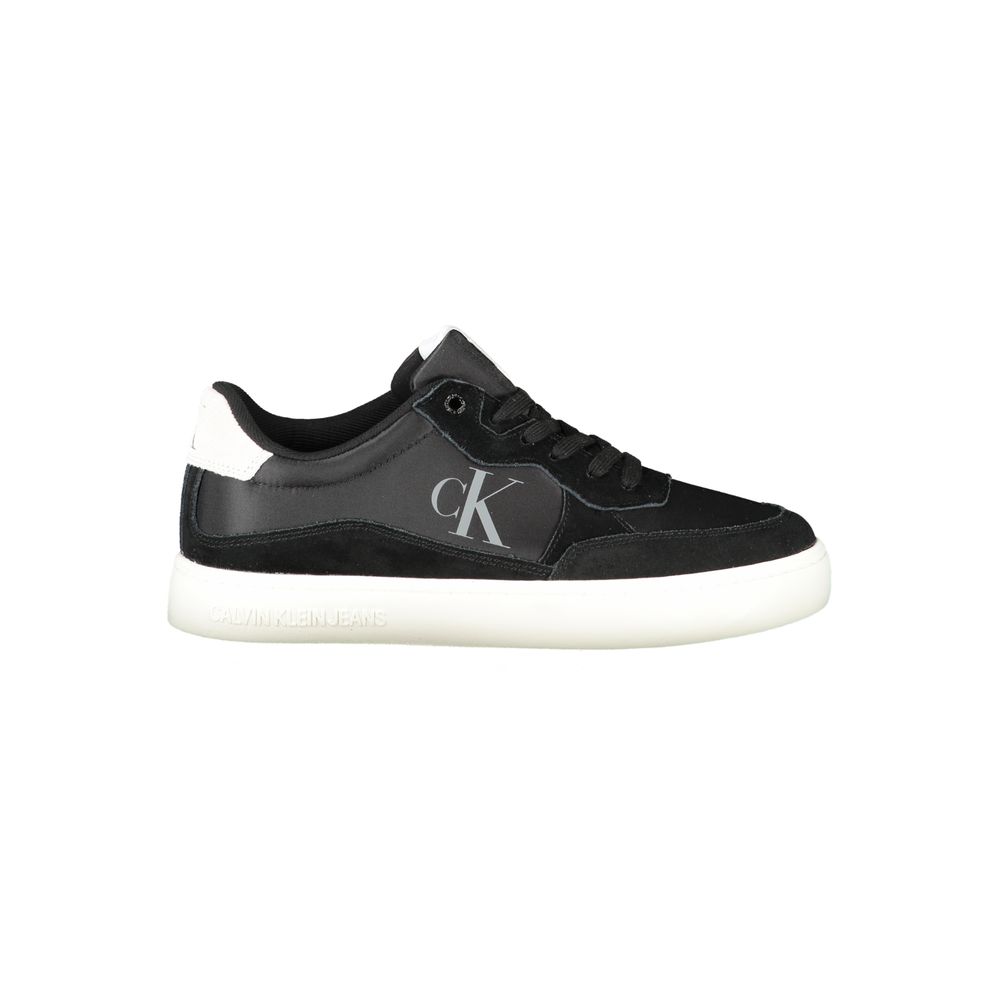 Calvin Klein Black Polyester Men Sneaker Calvin Klein Beige