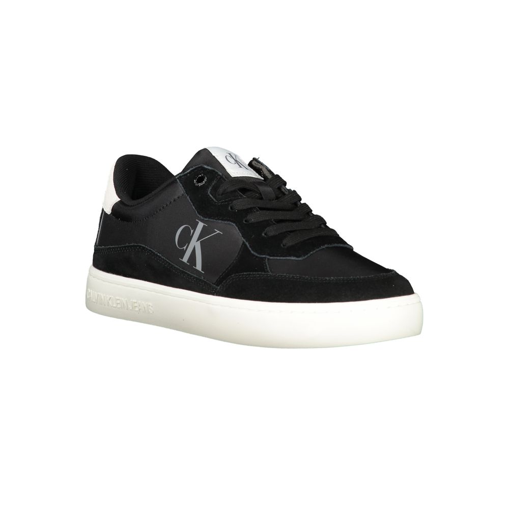 Calvin Klein Black Polyester Men Sneaker Calvin Klein Black
