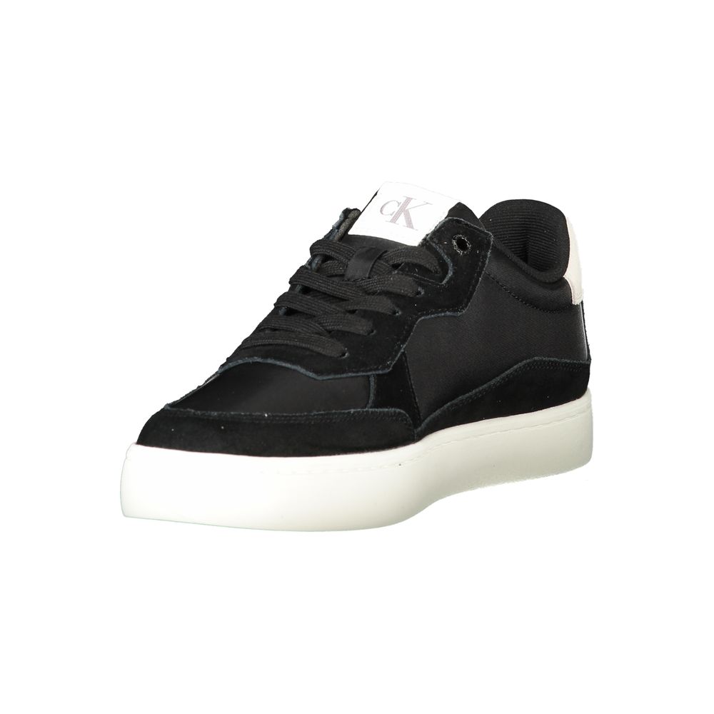 Calvin Klein Black Polyester Men Sneaker Calvin Klein Antique White