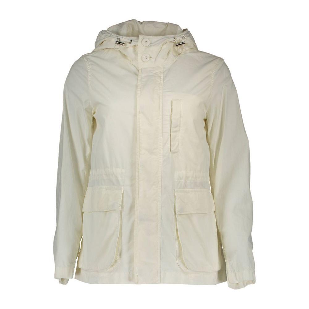 Gant White Cotton Women Jacket GA-1930-XS