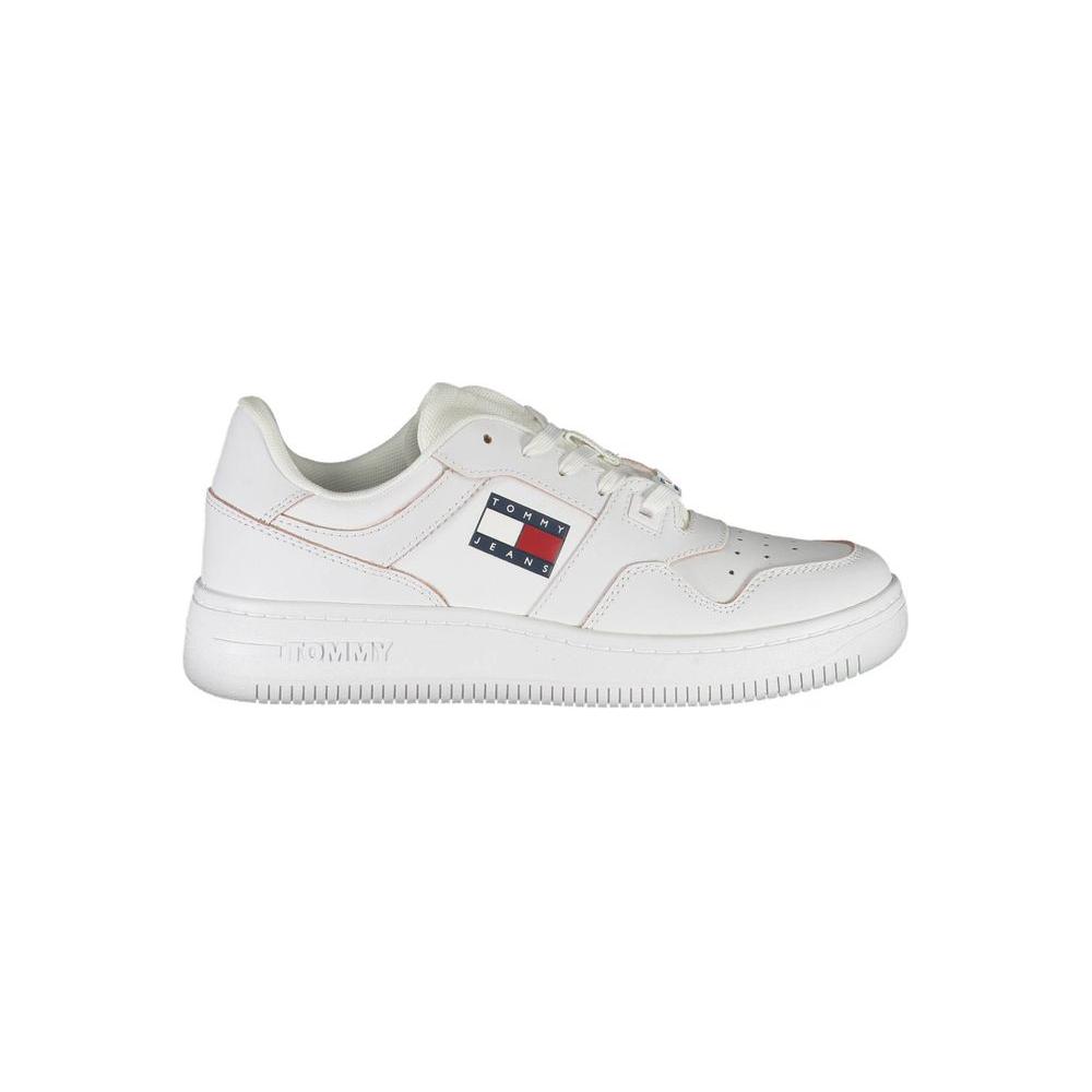 Tommy Hilfiger White Leather Women Sneaker