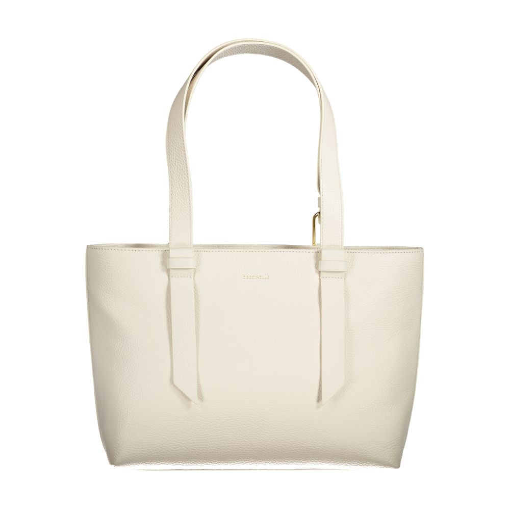 Coccinelle White Leather Handbag