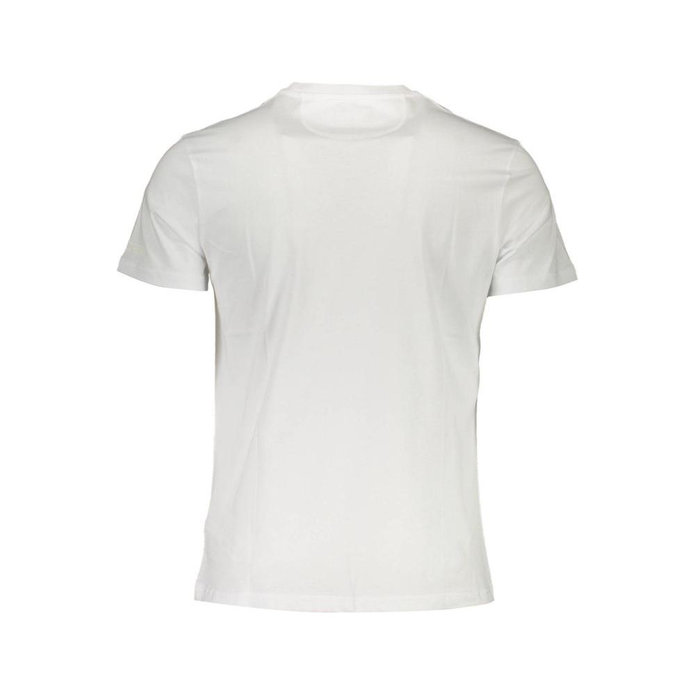 La Martina White Cotton Men T-Shirt