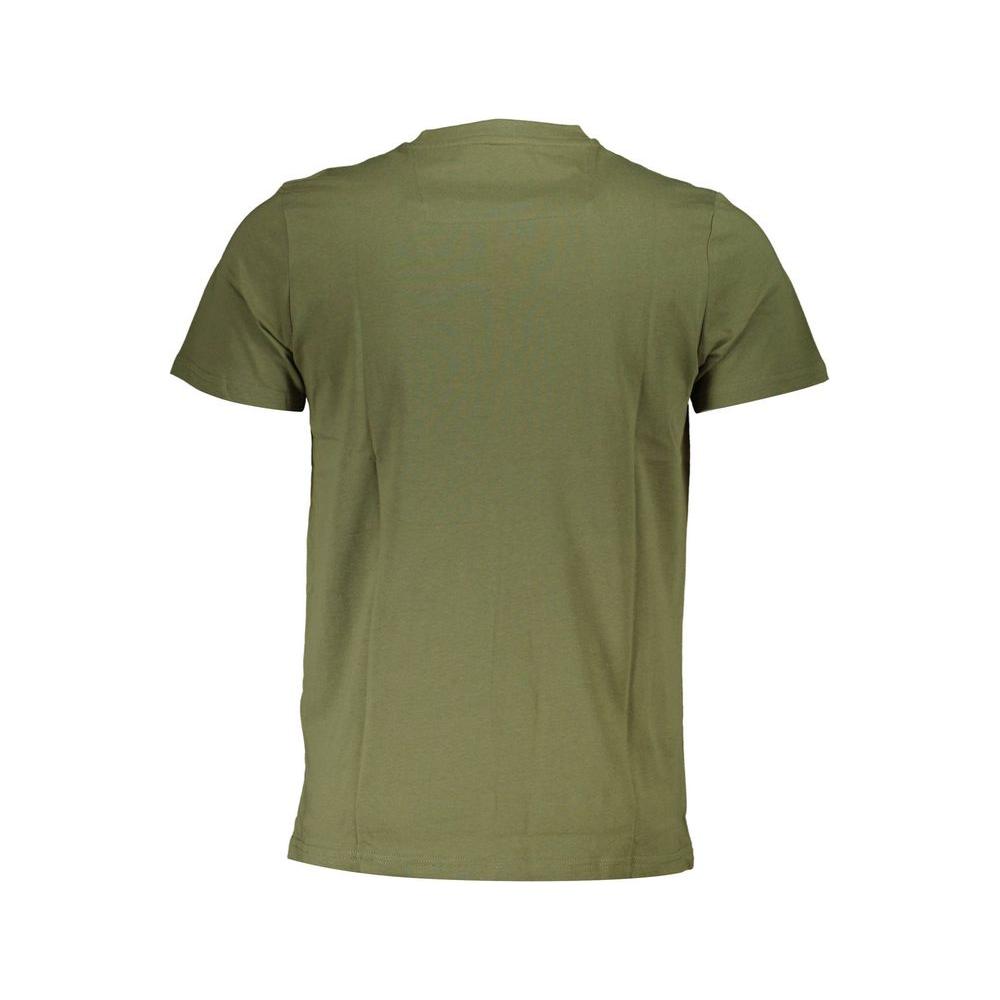 Cavalli Class Green Cotton Men T-Shirt