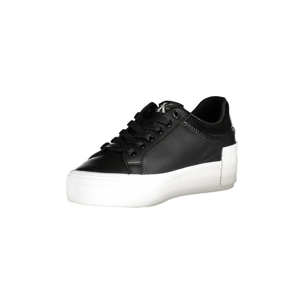 Calvin Klein Black Leather Women Sneaker