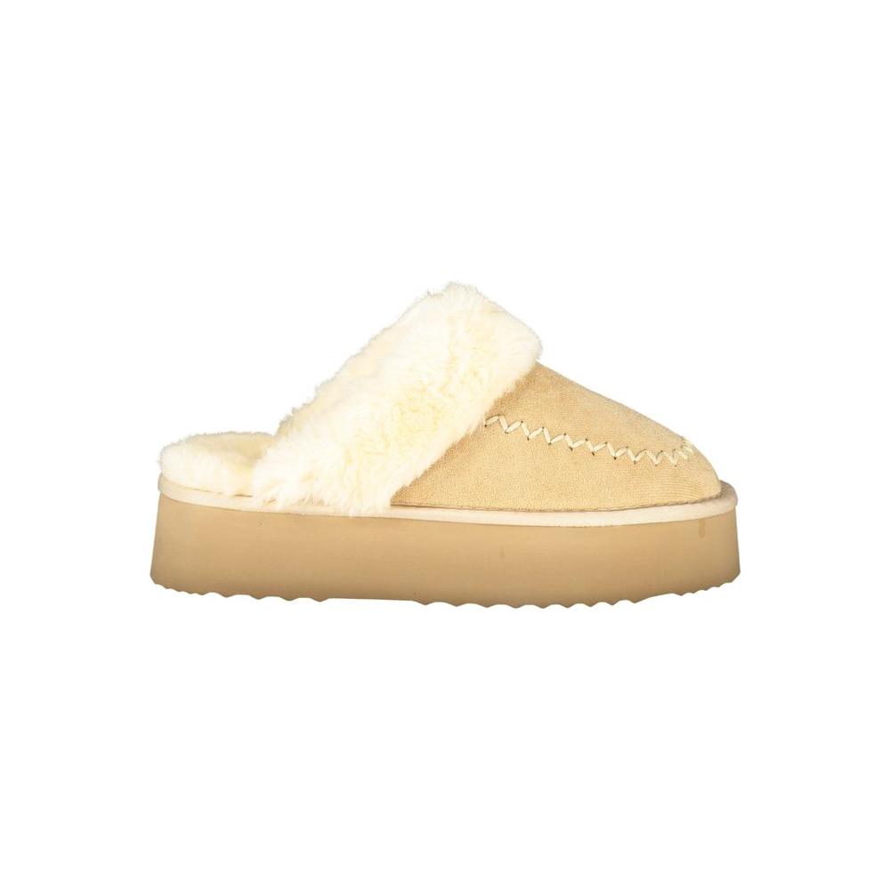 Laura Biagiotti Beige Polyester Women Sandal