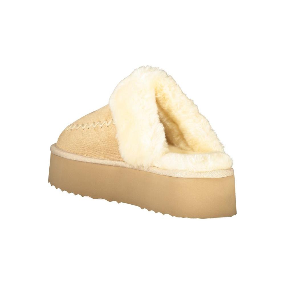 Laura Biagiotti Beige Polyester Women Sandal