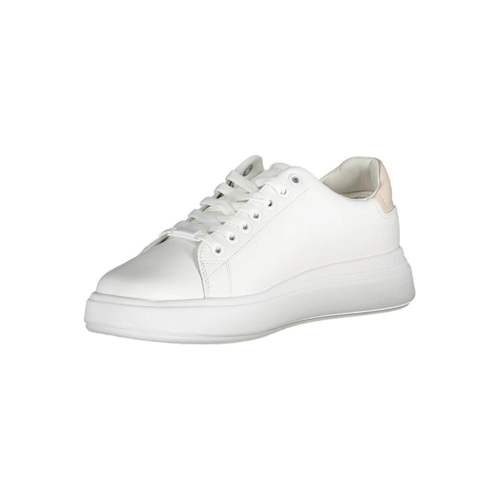 Calvin Klein White Leather Women Sneaker