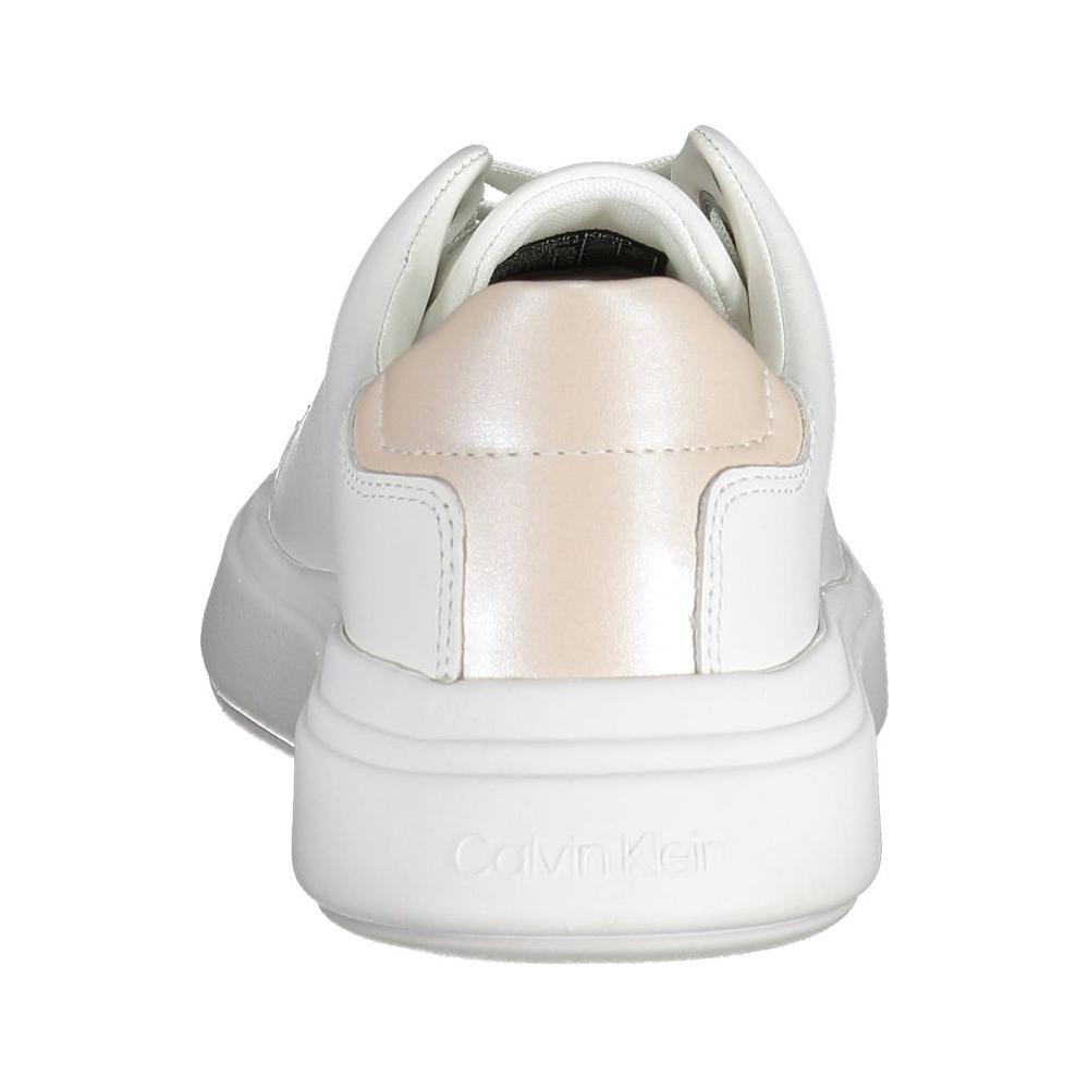 Calvin Klein White Leather Women Sneaker