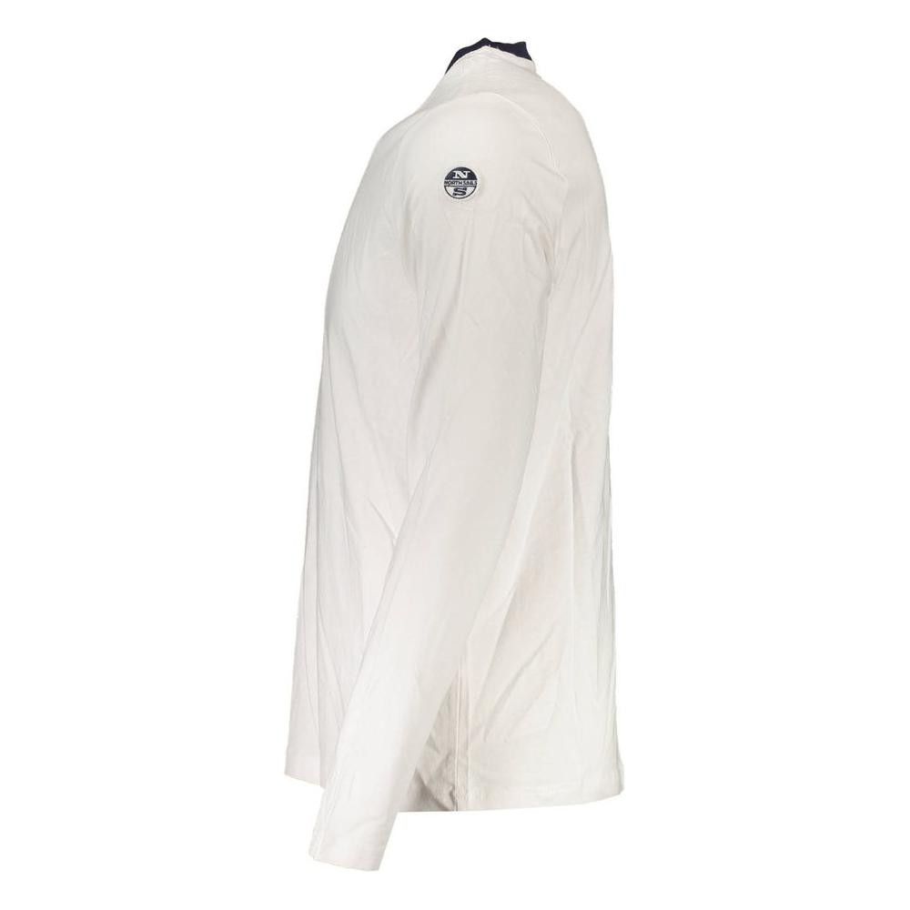 North Sails White Cotton Men T-Shirt