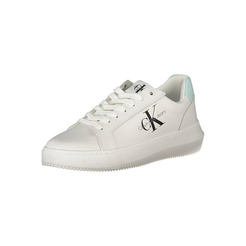 Calvin Klein White Leather Women Sneaker