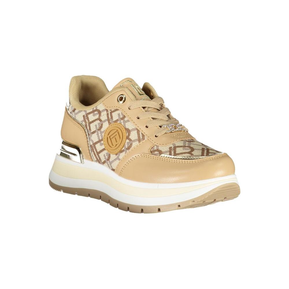 Laura Biagiotti Beige Polyester Women Sneaker