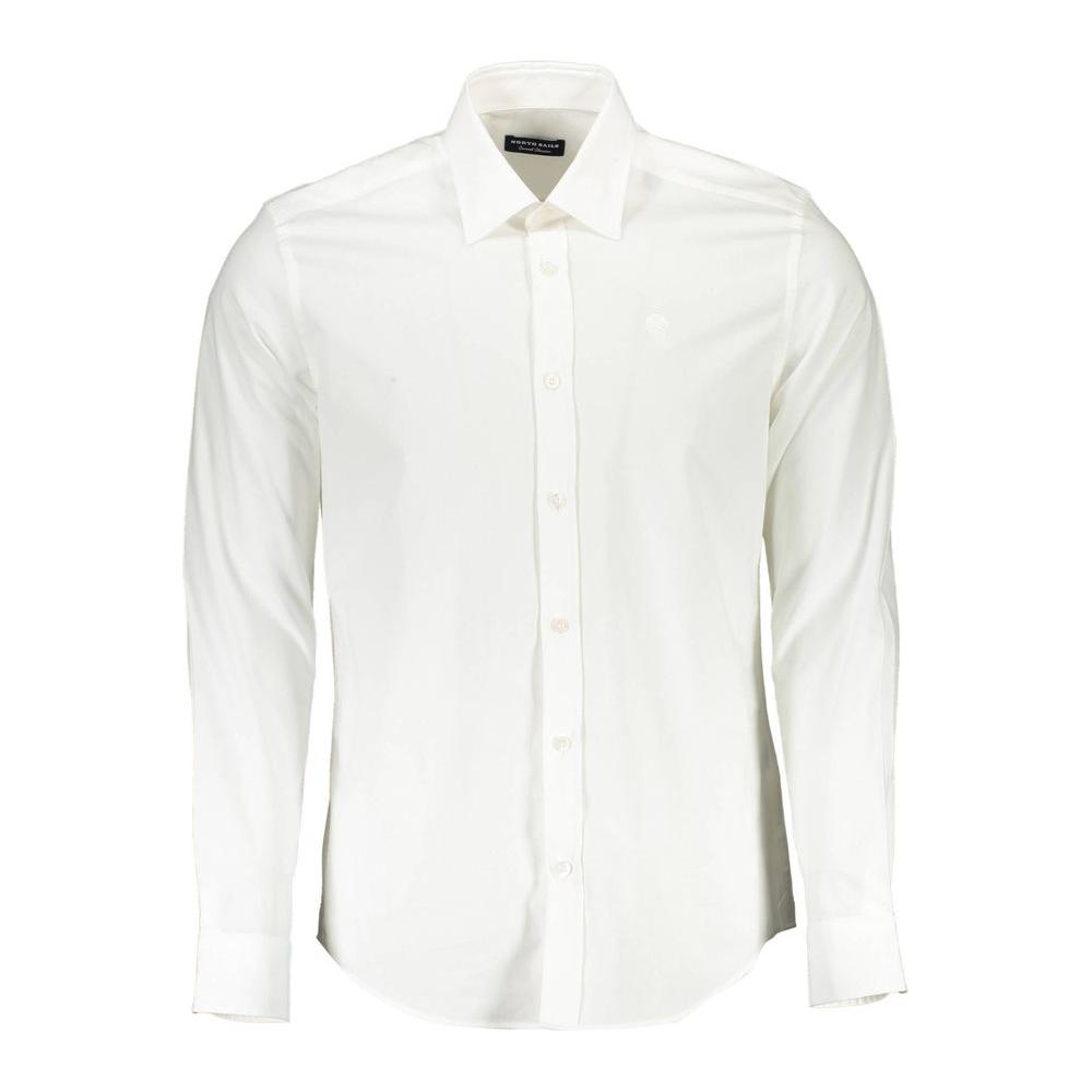 North Sails White Cotton Men Shirt