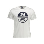 North Sails White Cotton Men T-Shirt NO-10766-XL