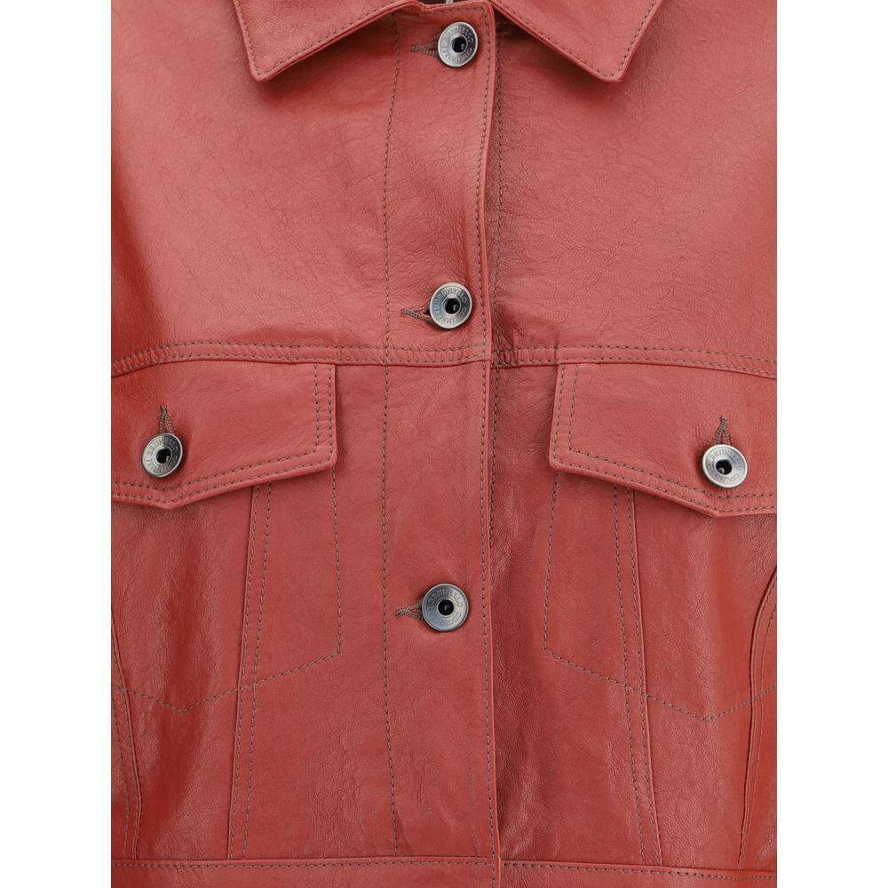 Brunello Cucinelli Leather Jacket BR-MPCKL7812C7378-IT40 | M