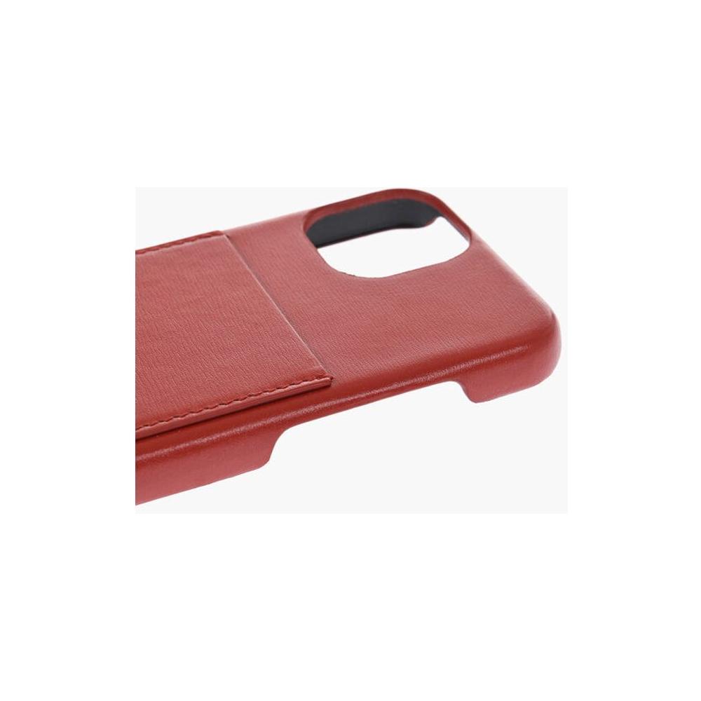Jil Sander Leather Iphone 15 Case with with Card Compartment