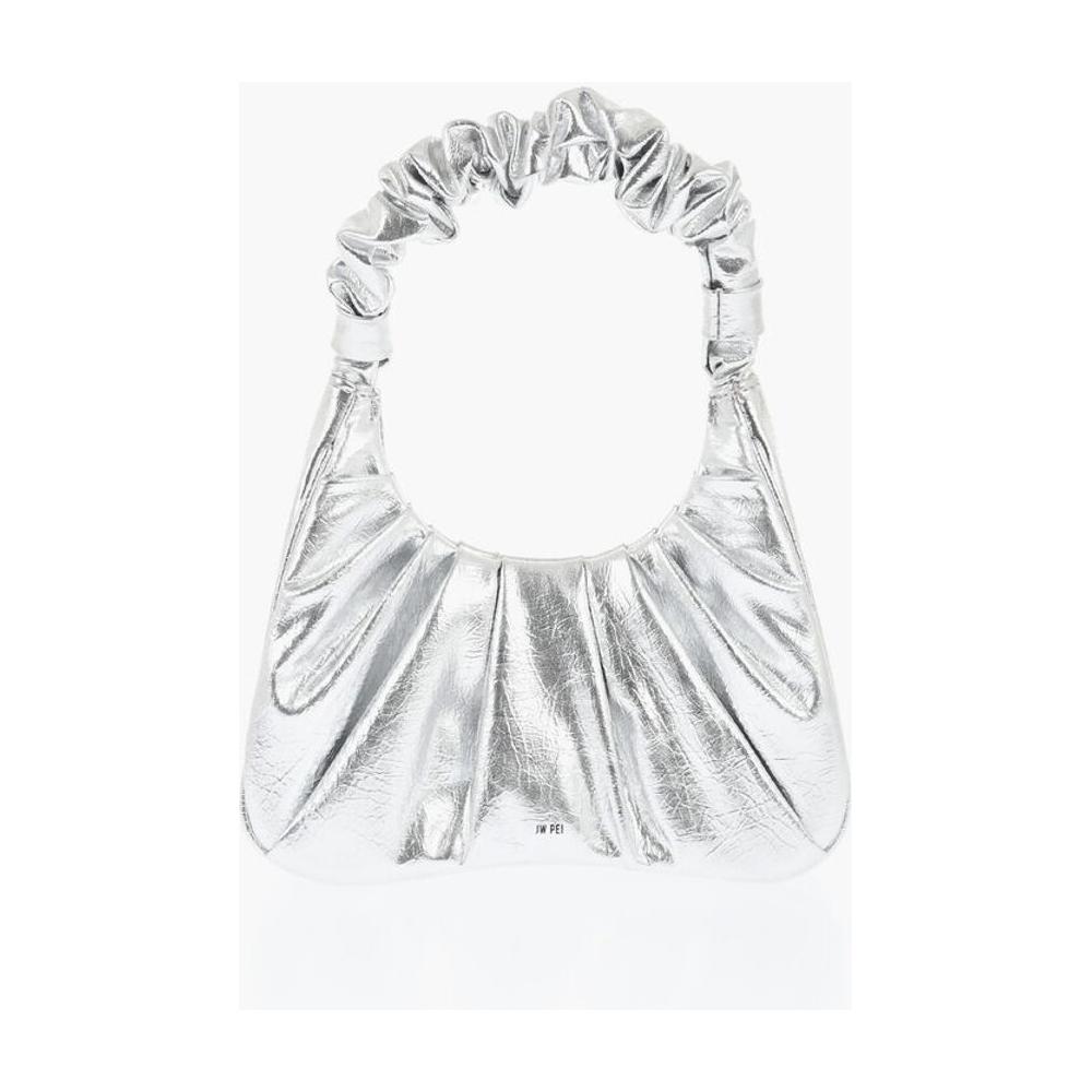 Jw Pei Ruched Metallic Faux Leather GABBI Hobo Bag