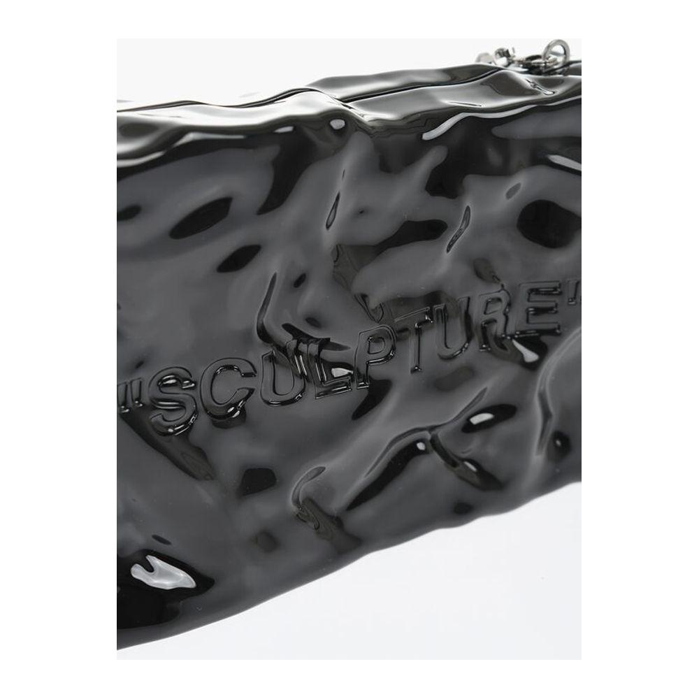 Off-White Embossed Crushed Sculpture Rigid Clutch
