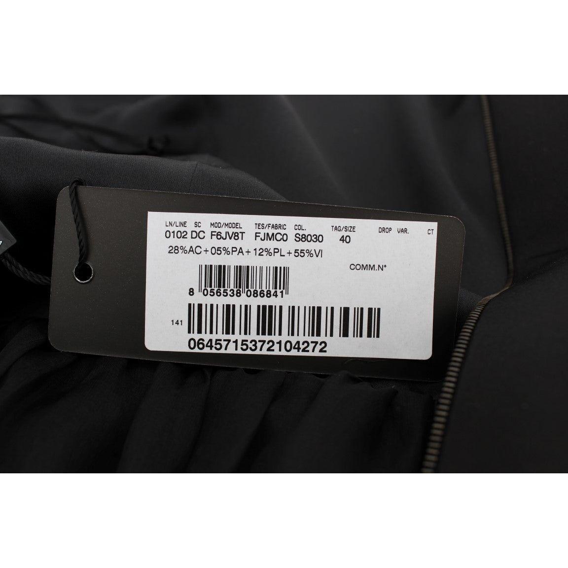 Dolce & Gabbana Elegant Black Full-Length Sheath Dress Dolce & Gabbana Black