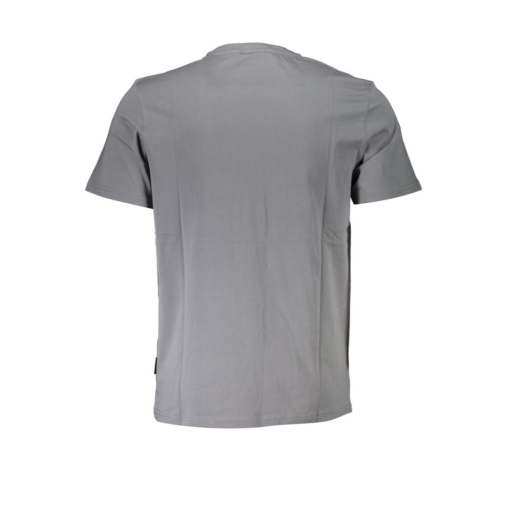 Napapijri Napapijri Brown Cotton Men T-Shirt Discover the epitome of casual refinement with the Napapijri short sleeve T-shirt. Boasting a regular fit and a classic crew neck, this T-shirt is elevated by its exquisite embroidery, showcasing the iconic log
