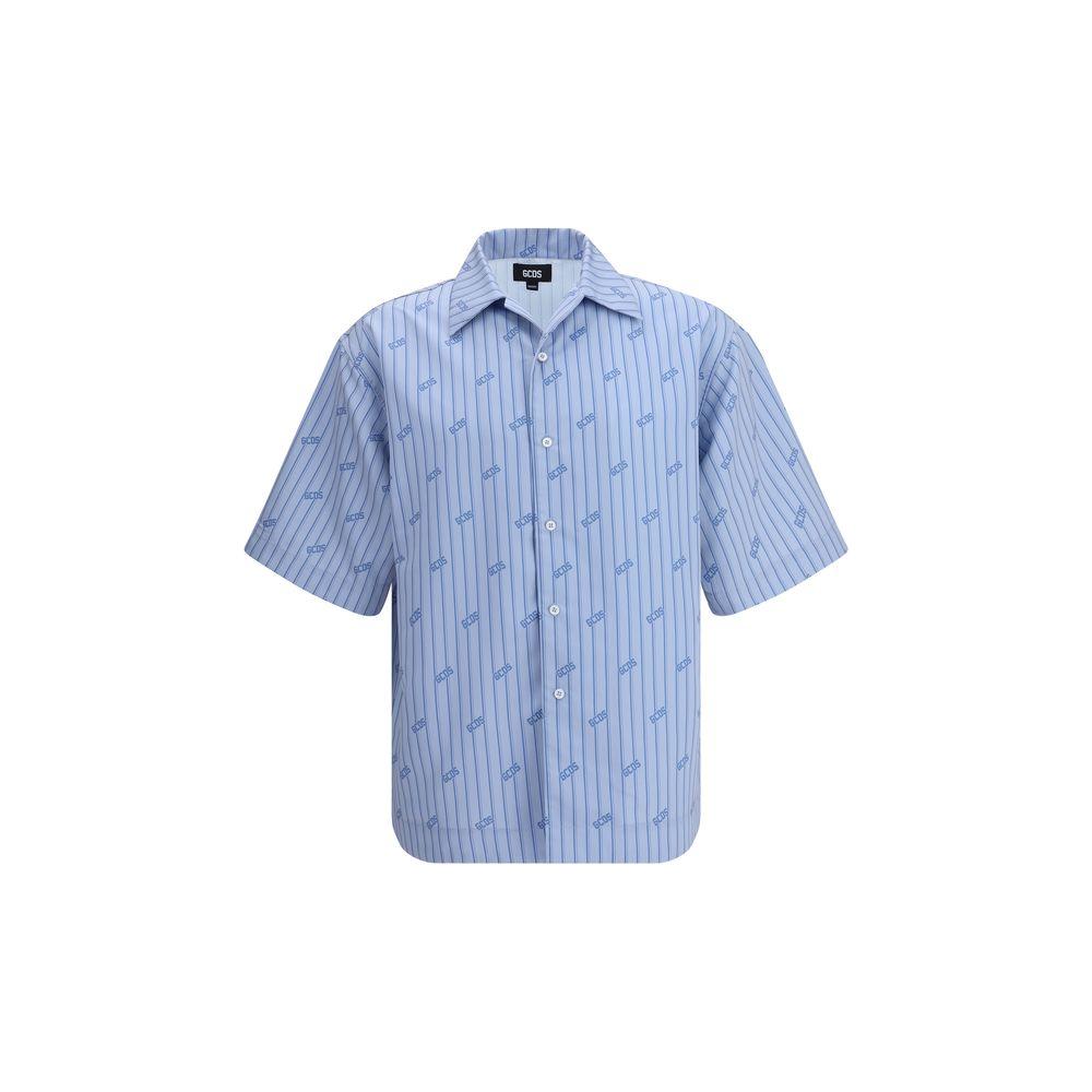 GCDS Pinstripe Bowling Shirt
