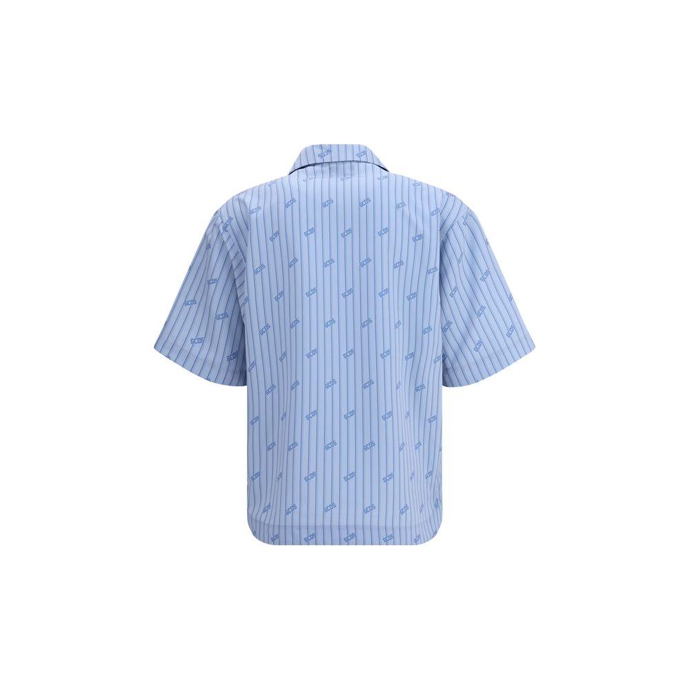 GCDS Pinstripe Bowling Shirt