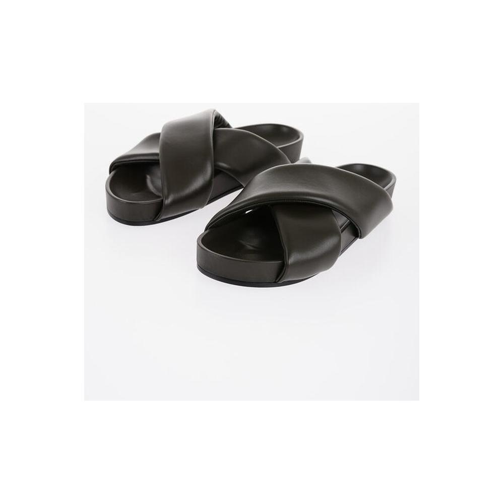 Jil Sander Jil Sander Criss Cross Designed Leather Sandals JI-P617303-EU42/US9 1728,74866327712,Brown,EU42/US9,EU43/US10,Jil Sander,Men,Men - Shoes,New with tags,Sandals - Men - Shoes,Shoes