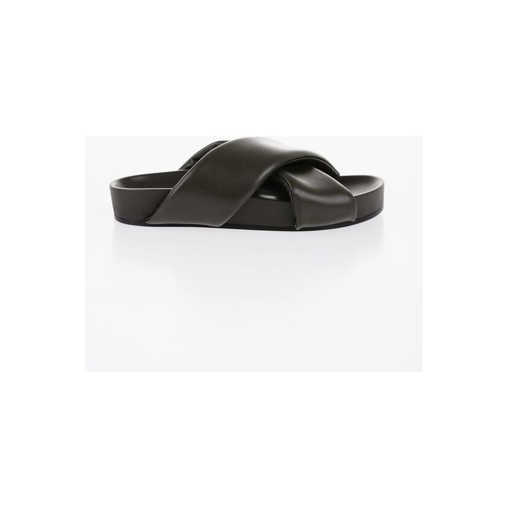 Jil Sander Jil Sander Criss Cross Designed Leather Sandals JI-P617303-EU42/US9 1728,74866327712,Brown,EU42/US9,EU43/US10,Jil Sander,Men,Men - Shoes,New with tags,Sandals - Men - Shoes,Shoes