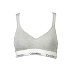Calvin Klein Brown Cotton Women Bralette CA-37746-XS