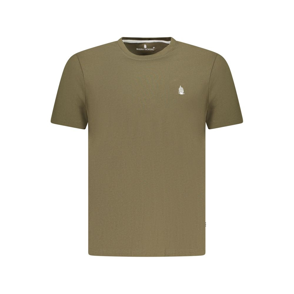 Marina Yachting Green Cotton Men T-Shirt