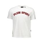 Plein Sport White Cotton Men T-Shirt PL-9596-XL