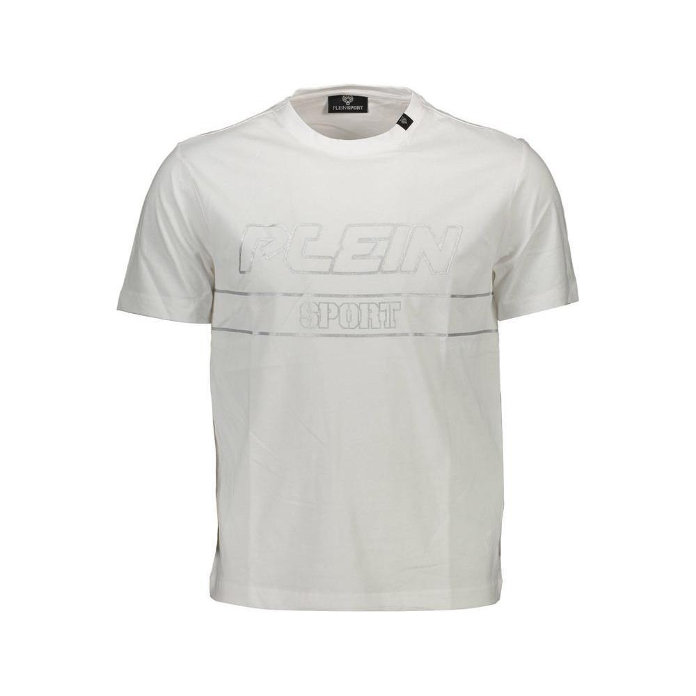Plein Sport White Cotton Men T-Shirt PL-9560-S
