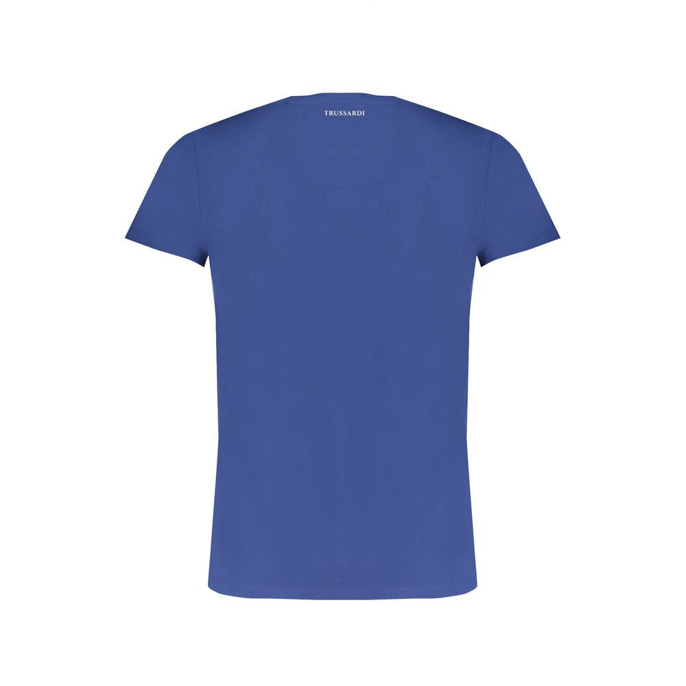Trussardi Blue Cotton T-Shirt TR-30151-L