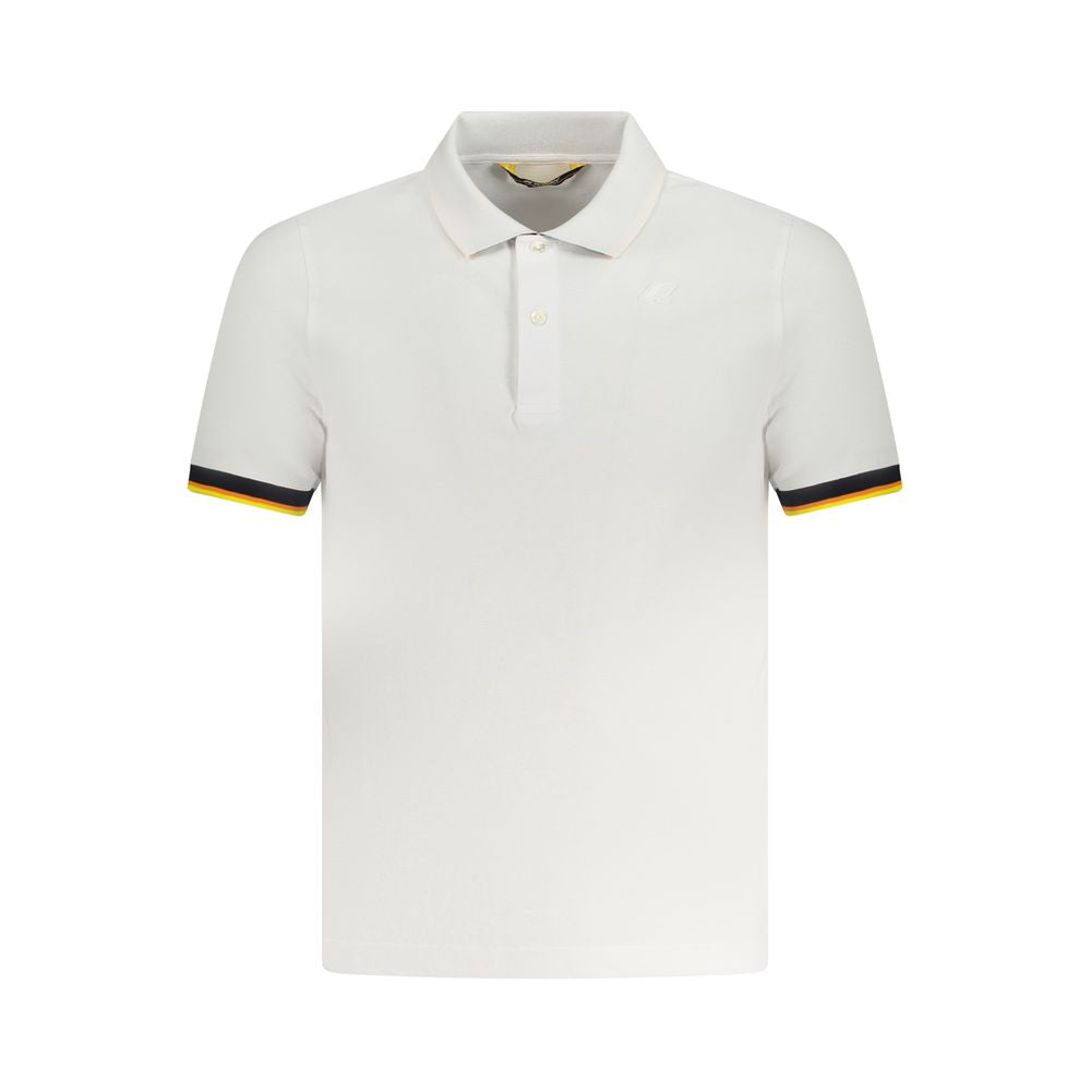 K-WAY K-WAY White Cotton Polo Shirt KW-38381-S
