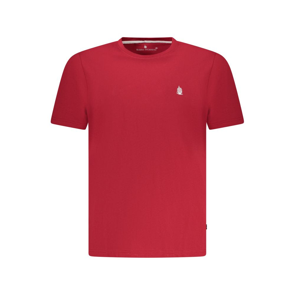 Marina Yachting Red Cotton Men T-Shirt