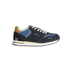 Gas Blue Polyester Men Sneaker