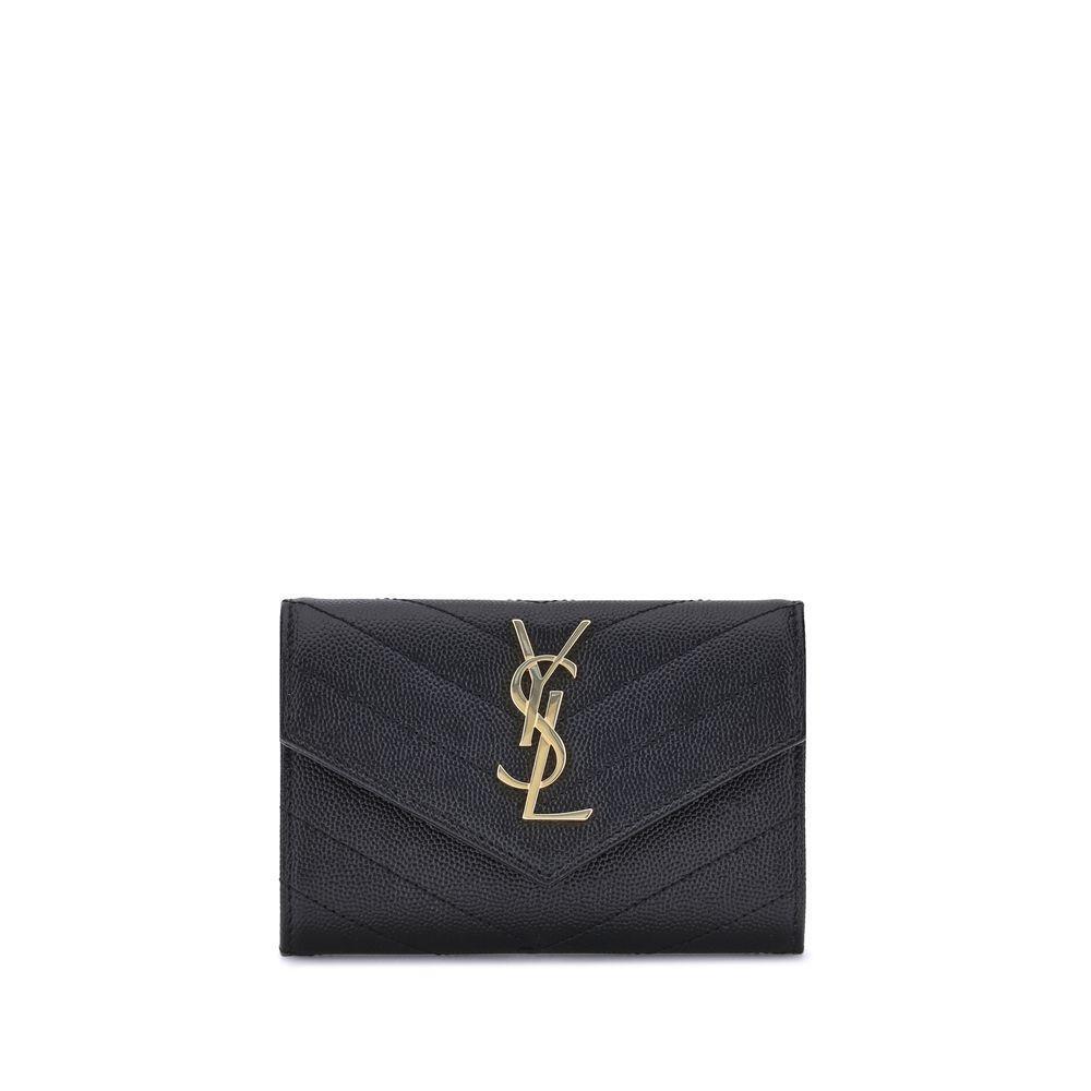 Saint Laurent Leather Wallet SA414404BOW011000BB