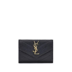 Saint Laurent Leather Wallet SA414404BOW011000BB