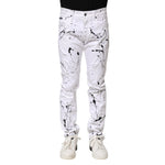 Dolce & Gabbana White ColorSplash Skinny Denim Jeans