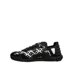 Dolce & Gabbana Black Logo Lace Up Low Top NS1 Sneakers Shoes