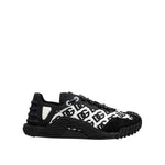 Dolce & Gabbana Black Logo Lace Up Low Top NS1 Sneakers Shoes