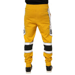 Dolce & Gabbana Yellow Cotton Jogger Skinny Sweatpants Pants
