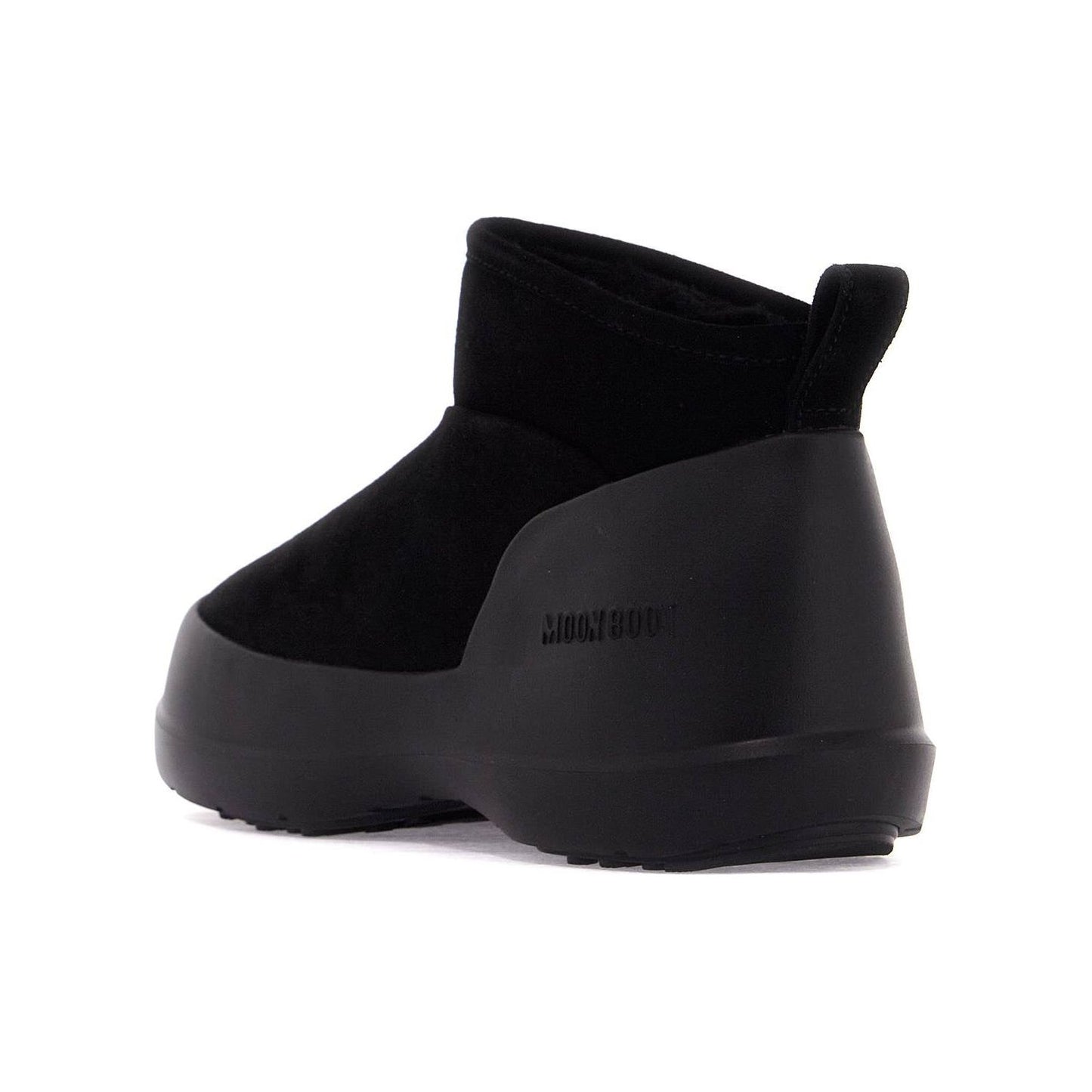 Moon Boot luna low suede leather ankle Boots Moon Boot Black