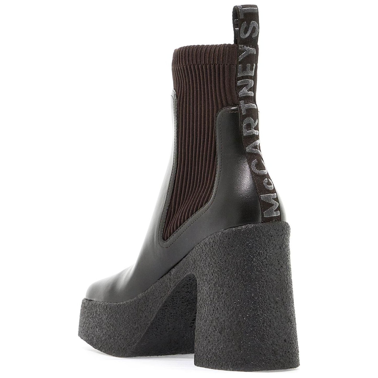 Stella McCartney skyla sock ankle boots with heel Boots Stella McCartney Dark Slate Gray