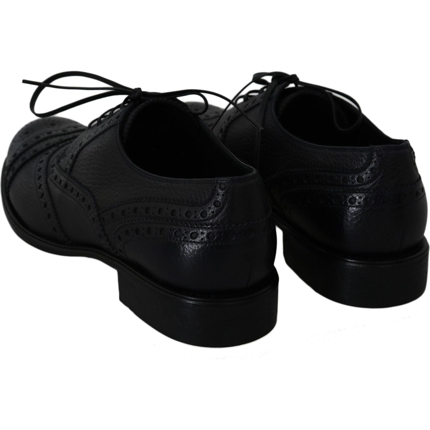 Dolce & Gabbana Blue Leather Wingtip Oxford Dress  Shoes