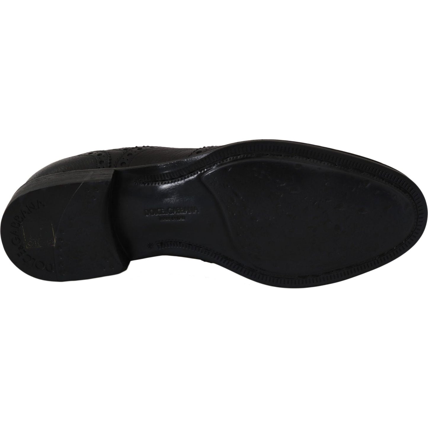 Dolce & Gabbana Blue Leather Wingtip Oxford Dress Shoes