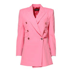 Dolce & Gabbana Pink Double Breasted Women Coat Jacket